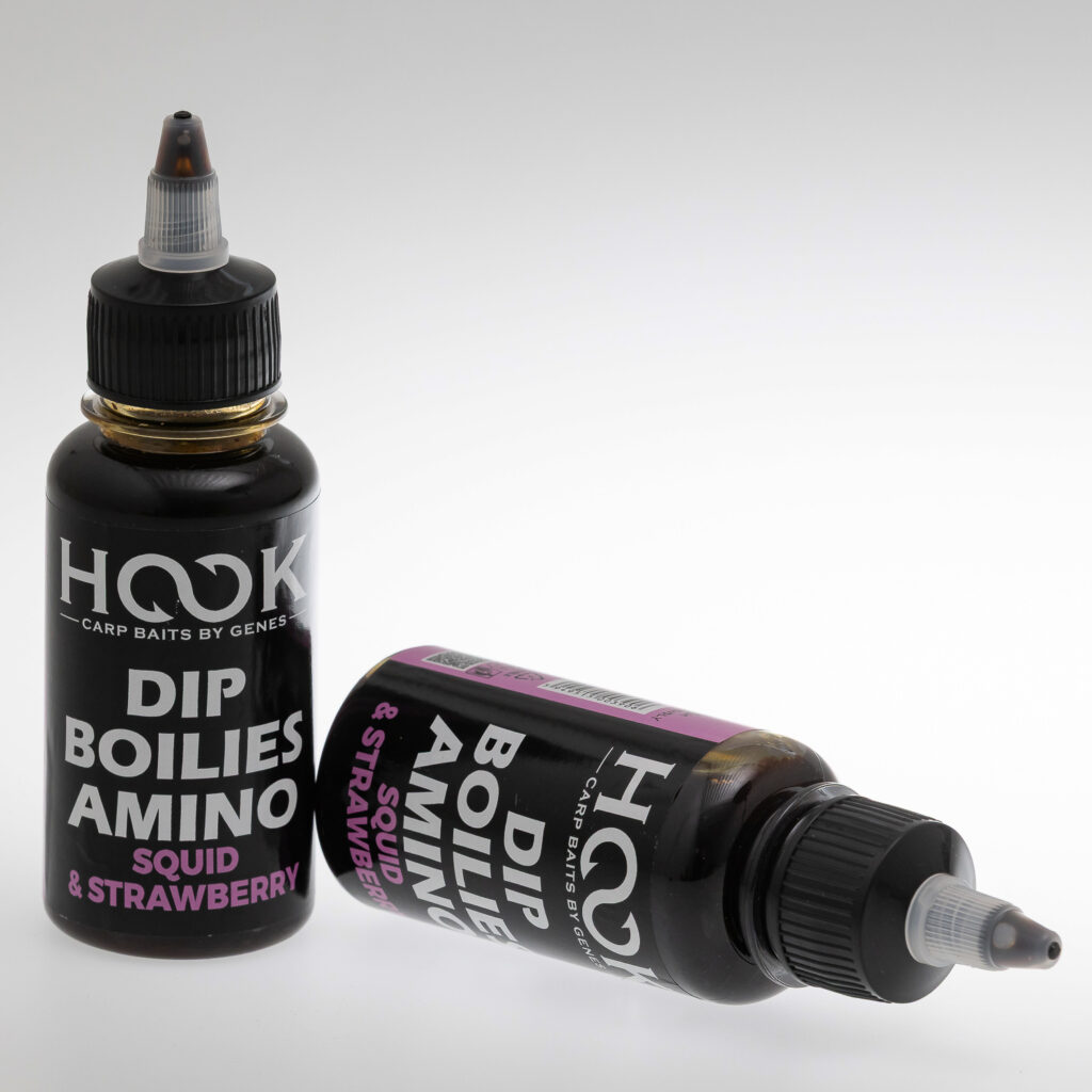 DIP Boilies AMINO 100ML – SQUID & STRAWBERRY