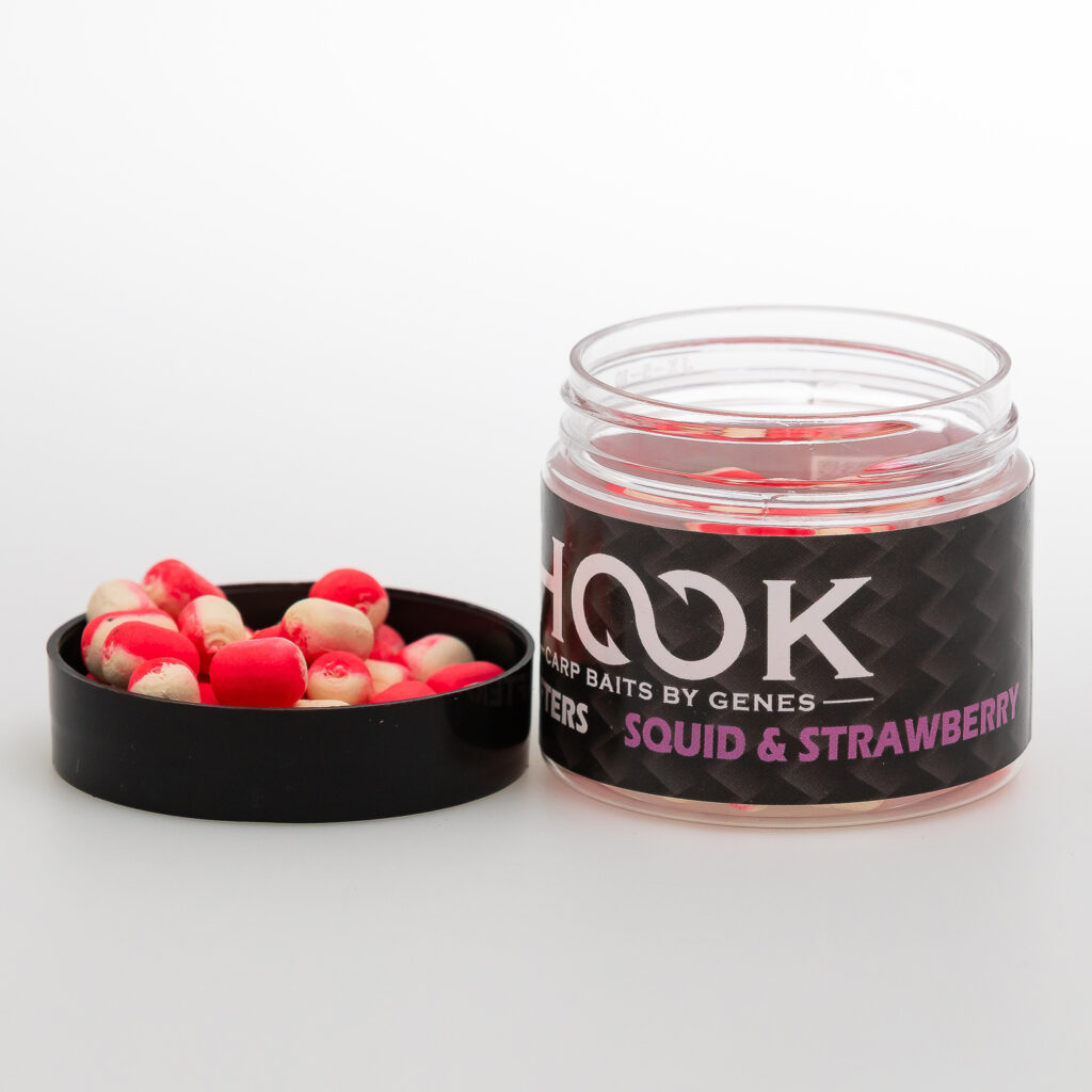DUMBELL WAFTERS 4mm/6mm/8mm (30ml) – SQUID & STRAWBERRY